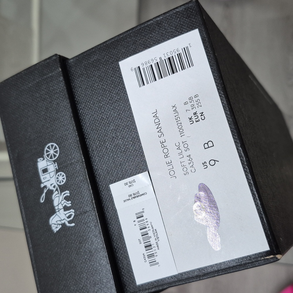 Coach Women's Purple Slide Sandals - Picture 7 of 10